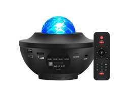 Projetor De Estrelas Com Alto Falante Bluetooth Sua Própria Luz Galáctica Multicolorida Aquaforge
