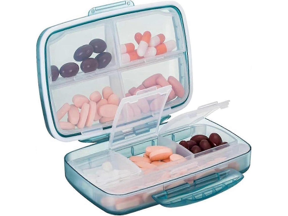 Porta Comprimidos Portátil Com 8 Compartimentos, 1 Unidade. Nostalgia88