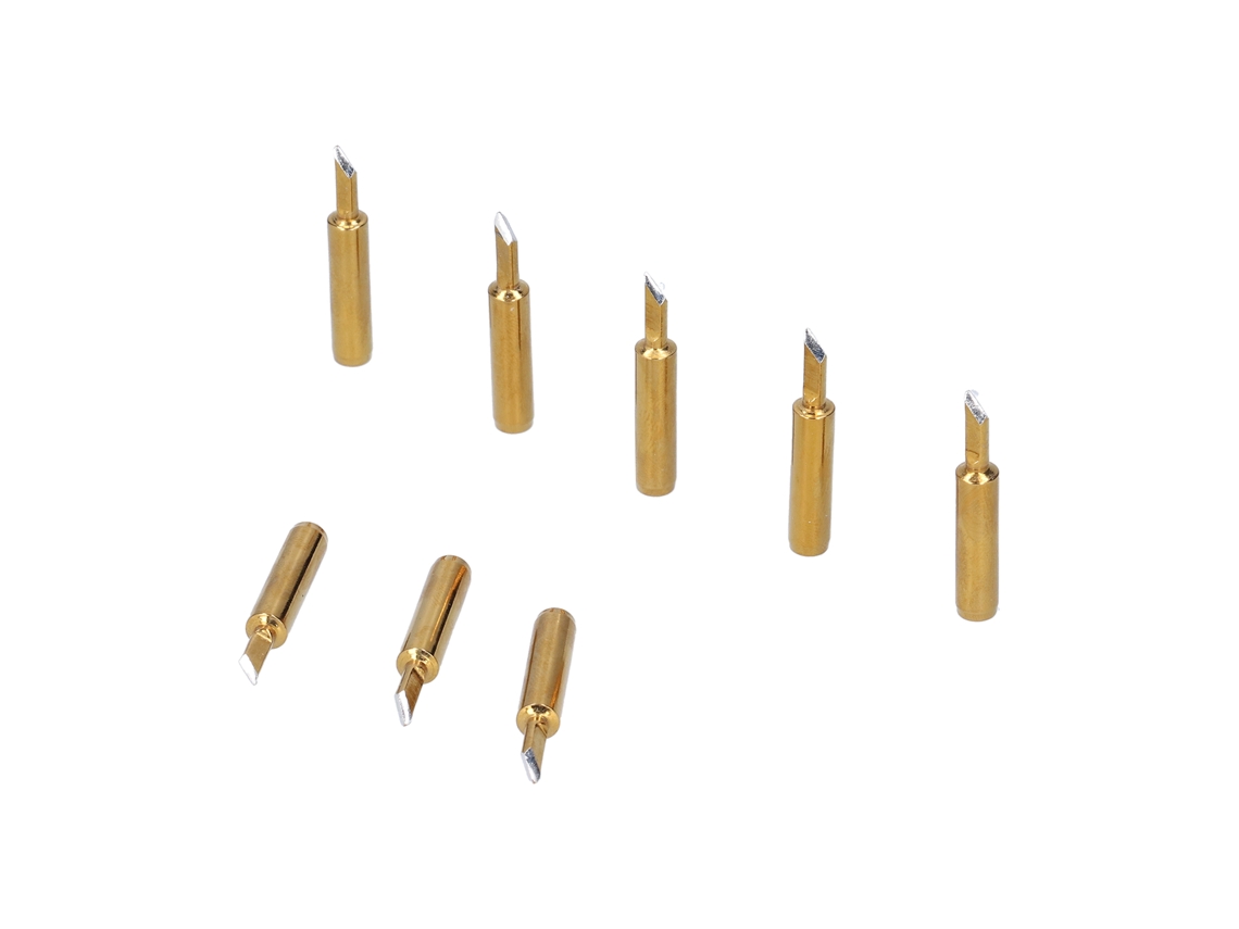 Conjunto De 10 Pontas De Ferro De Soldar Substituíveis Laxiscreed De Ouro Para Soldadura Precisa