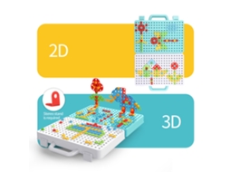 Bloques De Construção Com Furadeira Elétrica 188pcs Brinquedo Educativo Stem Para Crianças