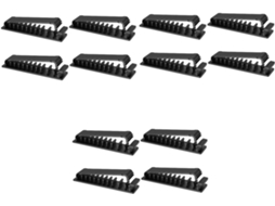 Conjunto De 3 Organizadores De Cabos Usb Ajustáveis Com Clipes Para Armazenamento
