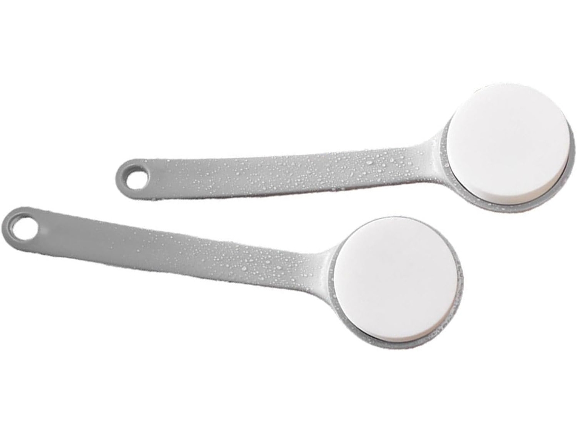 Conjunto De 2 Escovas Corporais Esponja Banho Com Cabo Longo Para Limpeza Corporal Crianças, Adultos, Costas E Pernas