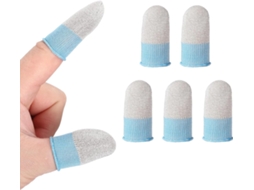 Protetores De Dedo Para Jogos Mobile Patikil, Pacote Com 5 Unidades, Protetores De Polegar Para Controle, Azul Branco