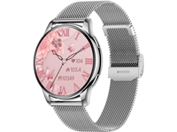 Relógio inteligente feminino com Bluetooth, à prova d'água, para Android e iOS, rastreador de condicionamento físico com tela sensível ao toque Bestvite
