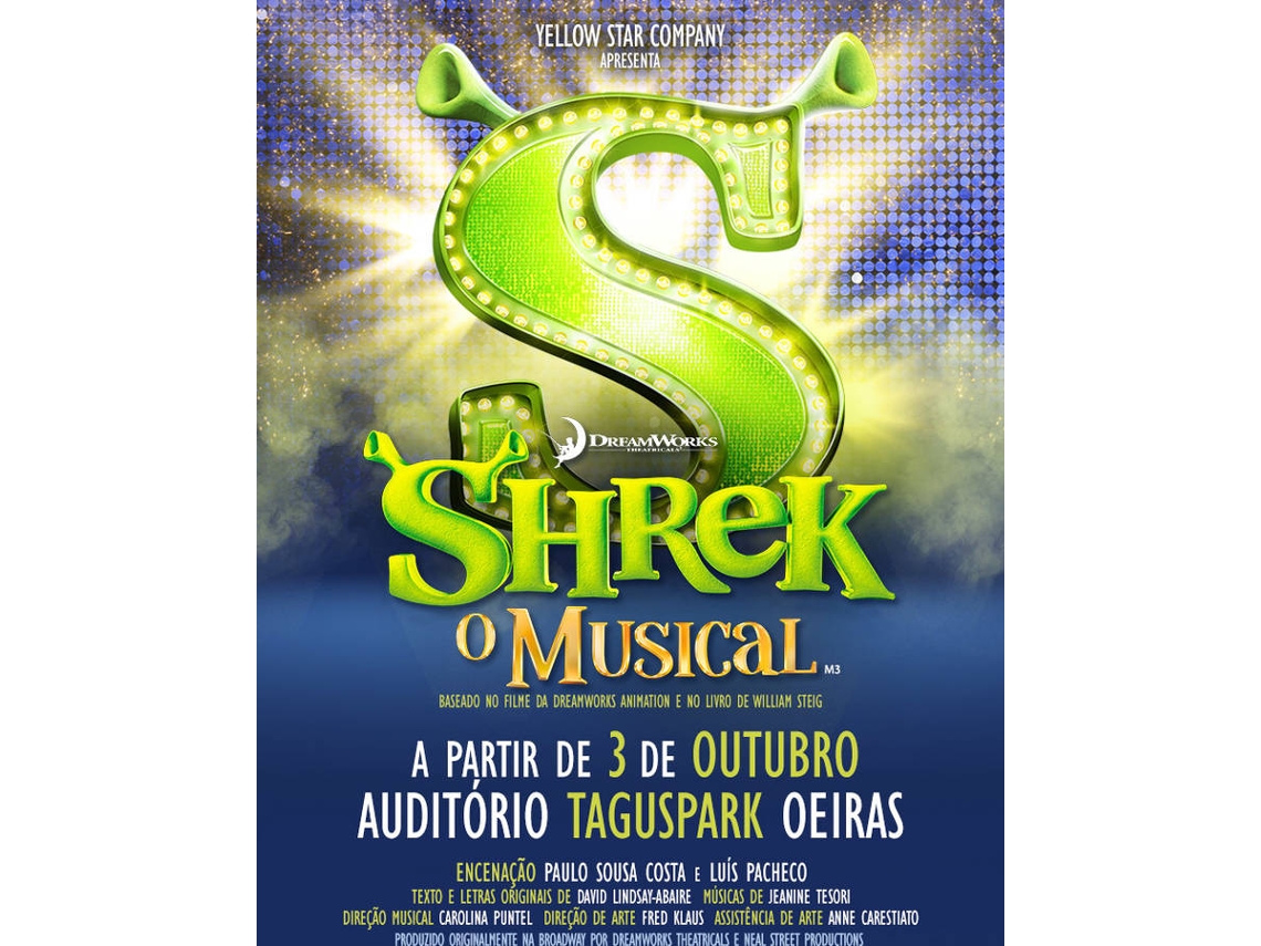 Bilhete SHREK O MUSICAL|OEIRAS