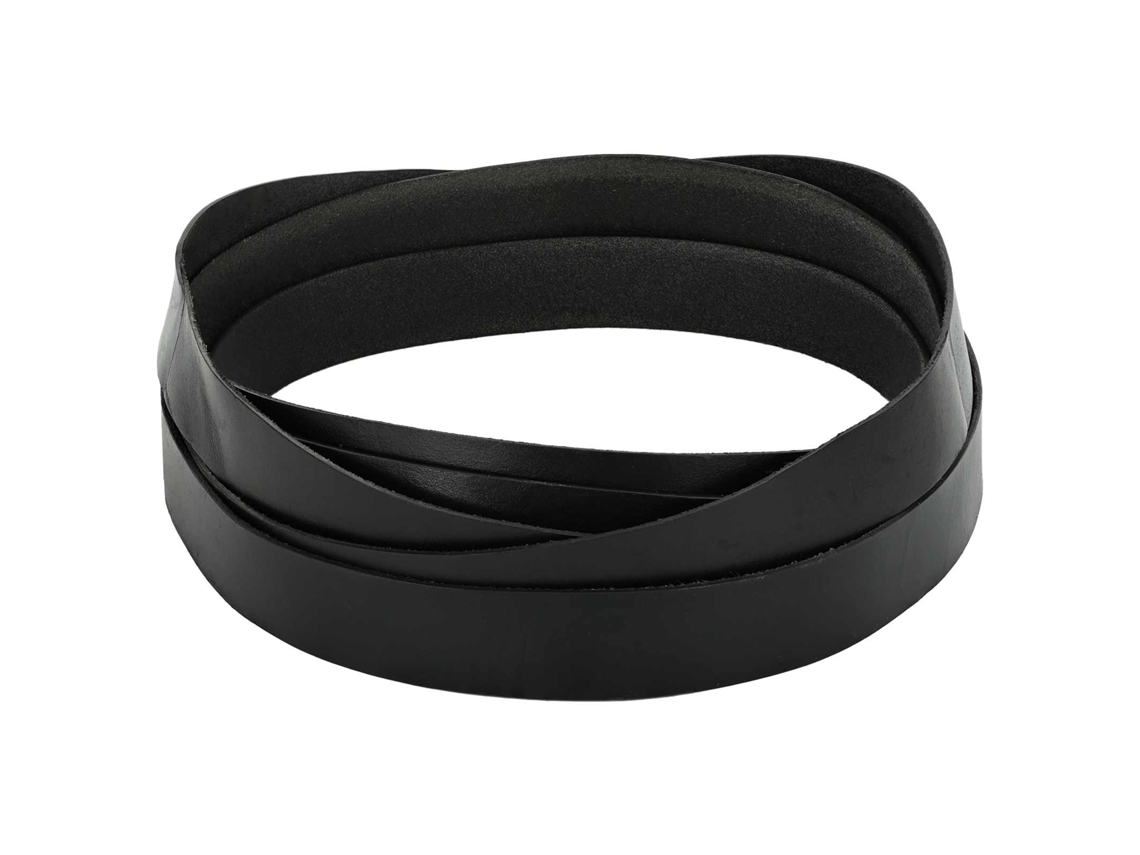 Conjunto 1 Material De Artesanato Vidaxl Preto Couro (1000 X 3,5 Cm)
