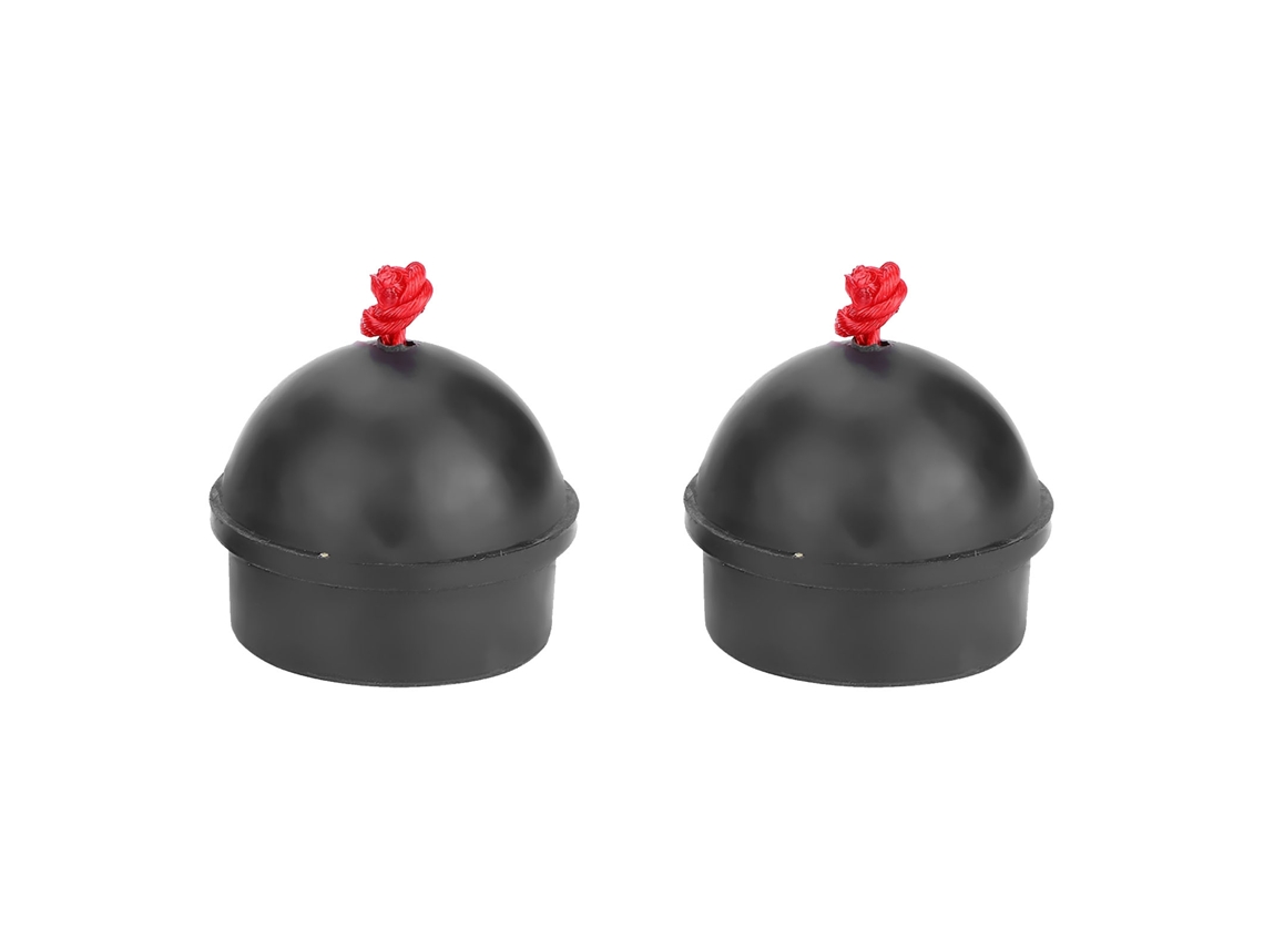 Conjunto de 2 giz de calcanhar antiderrapantes Omni-2 com suporte para giz para bilhar, sinuca e pool (preto)