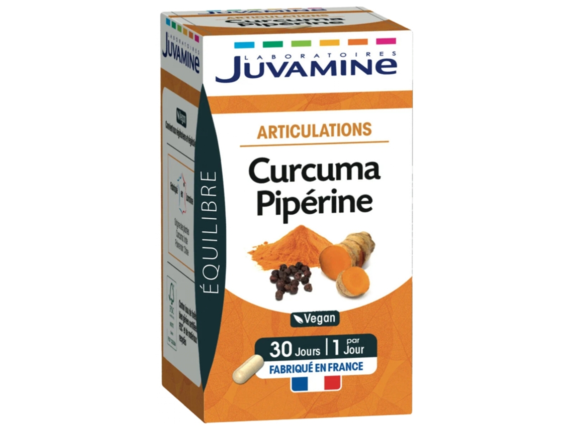 Articulações Cúrcuma Piperina 30 Cápsulas JUVAMINE