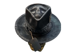 Chapéu Cowboy Masculino Estilo Punk com Caveira NOVA LINE, Leve e Confortável
