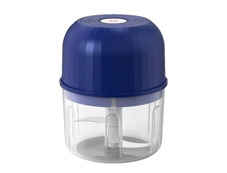 Mini Espremedor De Alho Elétrico Processador De Alimentos Picador Sem Fio Potente Recarregável Por Usb Lâmina Tripla Azul Veanxin Vaenxin