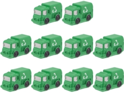 Conjunto De 10 Miniaturas De Caminhões De Lixo Decoração De Micro Paisagem, Acessórios Diy Para Casa, Escritório E Gokoco