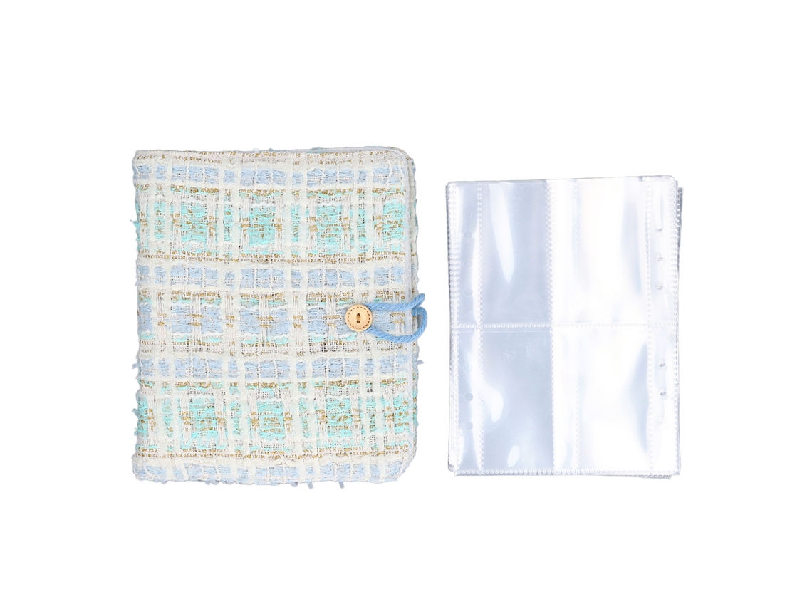 Álbum De Fotos Para Cámara Instantánea Com 160 Bolsillos Tapa De Tela Para Fotos De 3 Pulgadas Azul