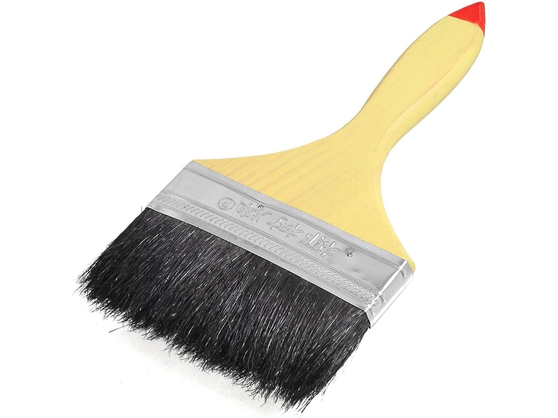 Escova de Cerdas Sintéticas CHABERLU, Pintadas de Preto, 4'' de Largura