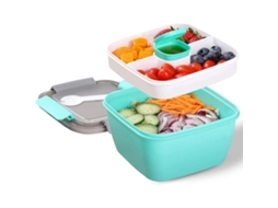 Recipiente para Salada de 1,1L com Compartimentos AQUAFORGE