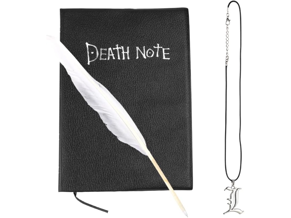 Caderno Death Note, Tema Anime Death Note Com Colar E Pena De Escrivaninha, Caderno Death Note Para Escola, Escritório, Material Escolar, Presente