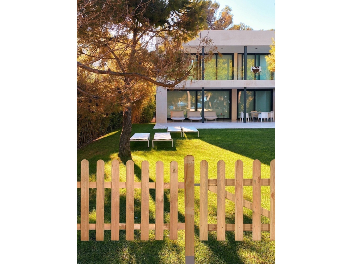 Vallas De Madera Para Jardín | Puerta De Madera De Pino Para Exterior Madera 100 X 100 Cm - Puerta