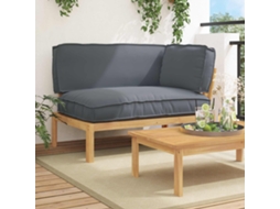 Vidaxl Conjunto De Sofás Com Almofada Liso Antracite 133 X 92 X 69 Cm