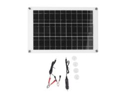 KIT de Painel Solar Policristalino Flexível 20w 18v, Usb Duplo, Alta Eficiência S/MARCA
