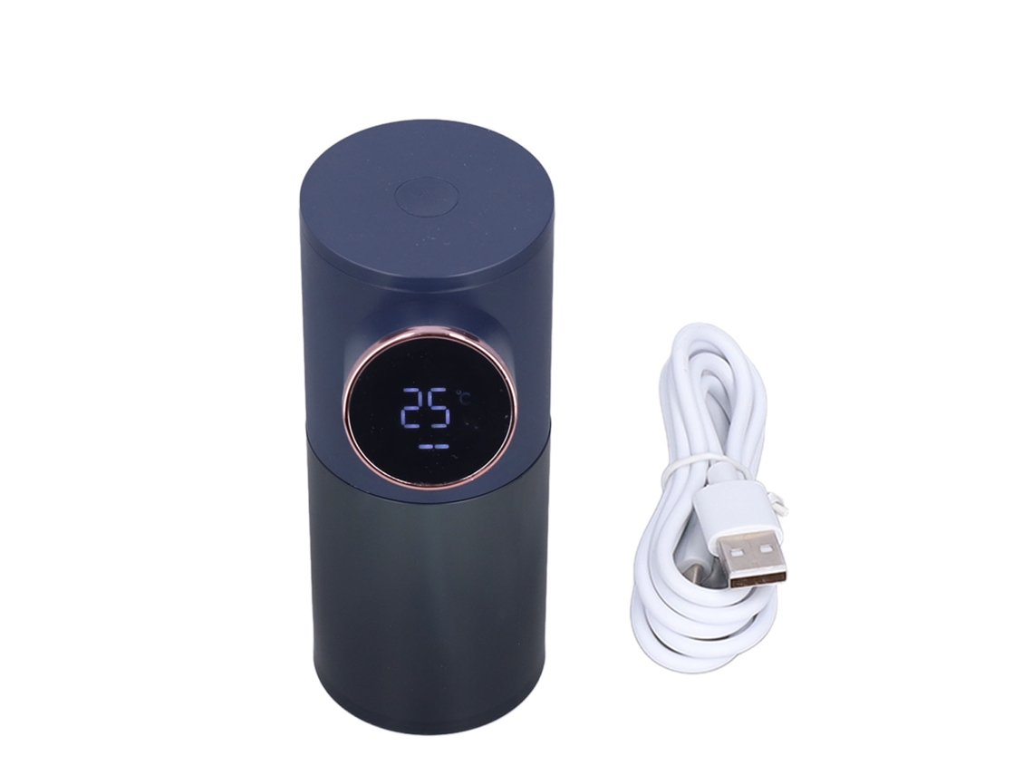 Dispensador de Sabão Automático com Espuma Sem Contato 320ml Carregamento Usb Azul Escuro S/MARCA