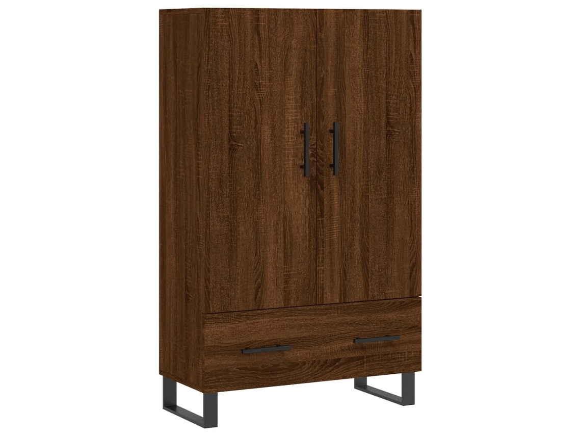 Armário Alto MAISON EXCLUSIVE Derivados Madeira Carvalho Castanho (69,5x31x115 cm)
