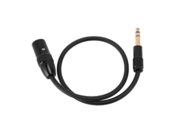 Cabo de Áudio EOOCOO (xlr Macho para Transmissão de Áudio Estéreo 6.35mm Macho)