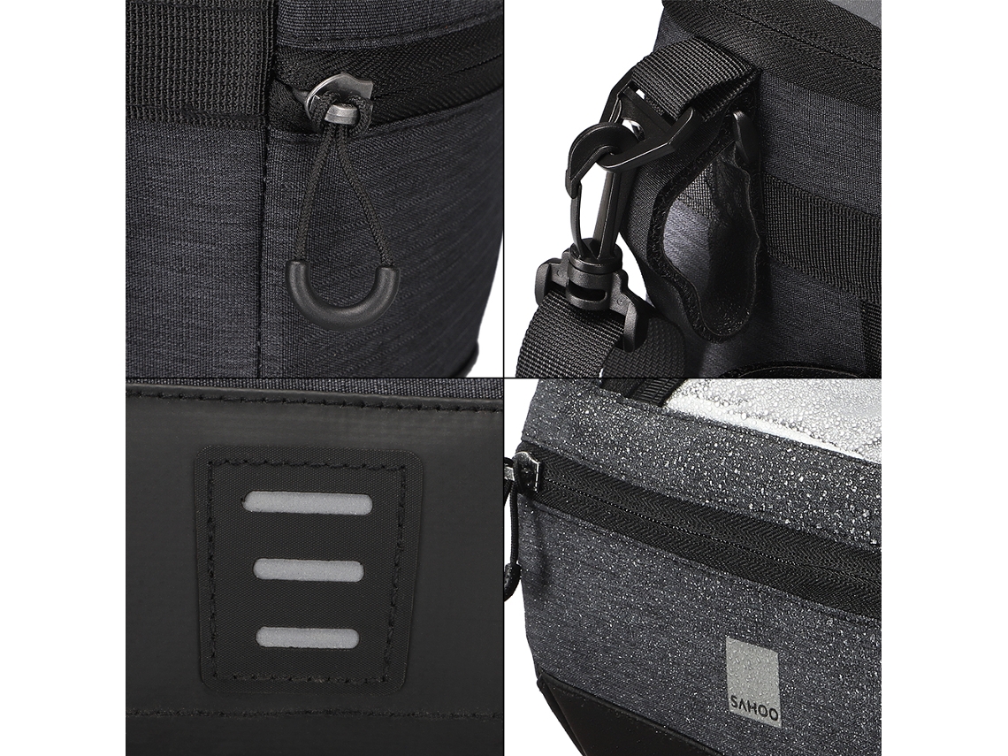 Bolsa para Guidão de Bicicleta com Suporte para Celular 6 Polegadas e Resistente à Água