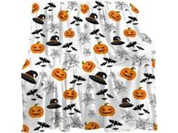 Manta de Halloween Syjym para Sofá Cama Outono Dia Ação Graças com Estampa Abóbora e Fantasma Cobertor, Macio,
