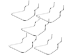 Kit De 50 Ganchos Para Painel Perfurado, Ganchos Utilitários, Pés, Acessórios Para Armazenamento De Ferramentas E