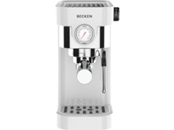 Máquina de Café Manual BECKEN BCMS9308 (Outlet Grade A - 20 bar - Café Moido - Branco)