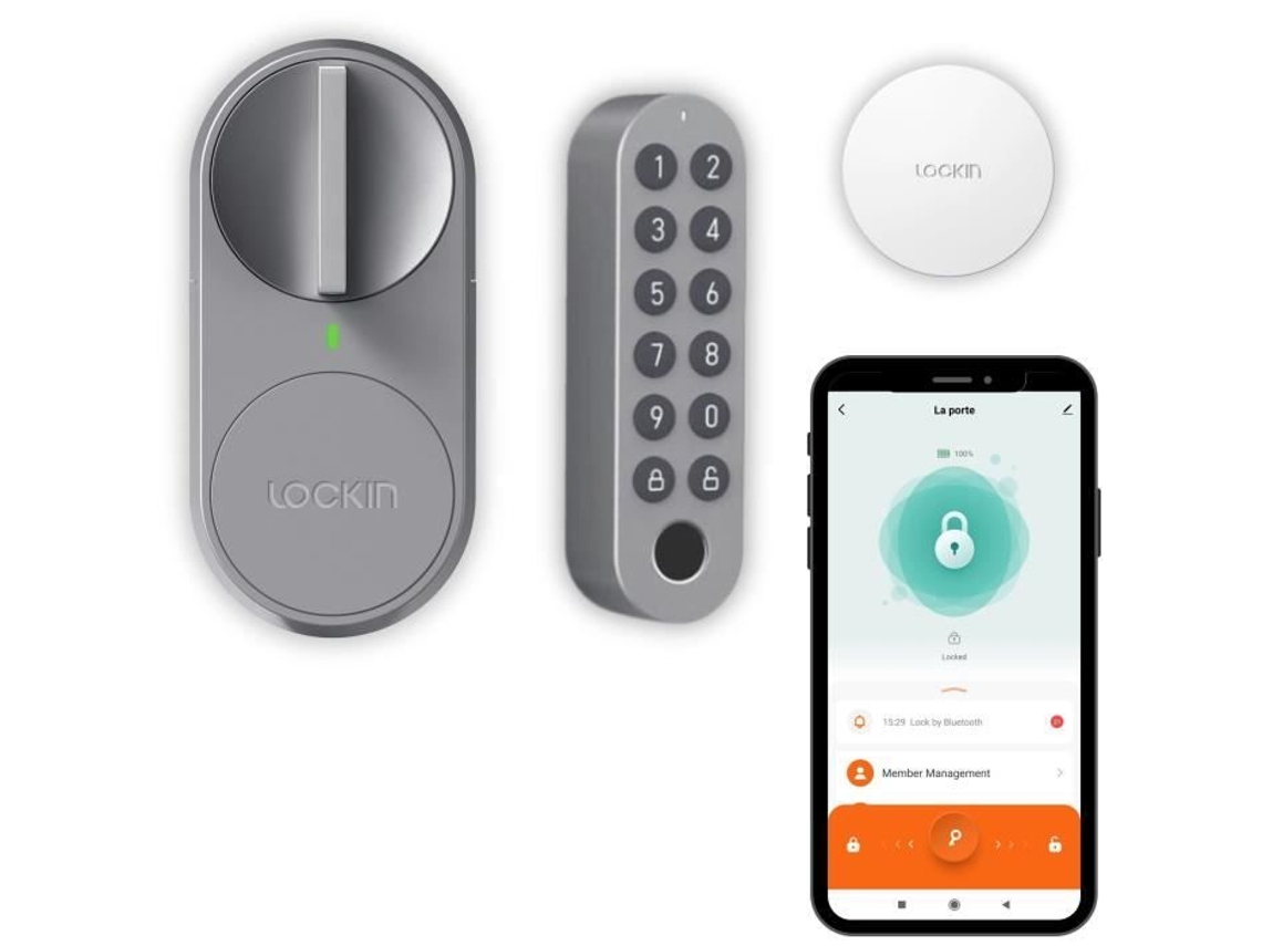 Kit De Fechamento Da Porta De Entrada Konyks Lockin G30 Pro Digicode E Hub Inclusos