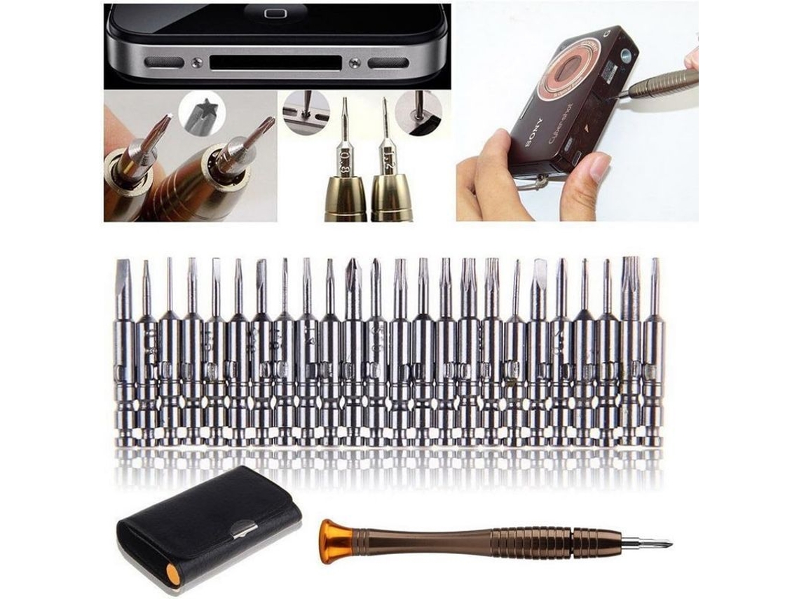 Conjunto de ferramentas de parafusadeira torx 25 em 1 para reparo de telefone, PC, laptop, iPad, relógio | S/MARCA