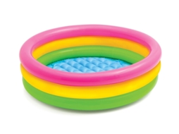 Piscina inflável para bebês, 60/90/120cm, arco-íris, PVC, com bomba pequena | S/MARCA