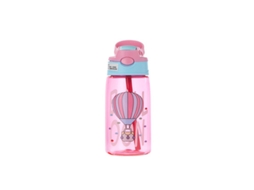 Garrafa de Água Infantil Descartável e Portátil de 480 Ml. MDUG (balão Rosa)