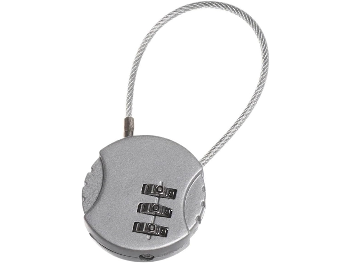 Cadeado De Mala Mini Com Combinação 3 Dígitos Para Malas E Bagagens
