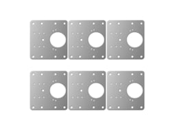 Placa De Reparo De Dobradiça De Móveis, Aço Inoxidável, 9x9 Cm, Pacote Com 6 Unidades