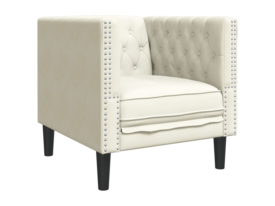 Chesterfield Sofa Chair, Chesterfield Sofa Chairs Vidaxl Creme Veludo (n/a)