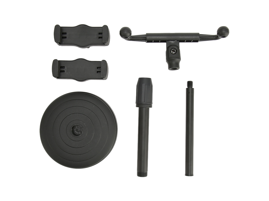 Suporte de Mesa Celular com Altura e Ângulo Ajustáveis, Compatível com Celulares Duplos 6 a 10 Cm AQUAFORGE