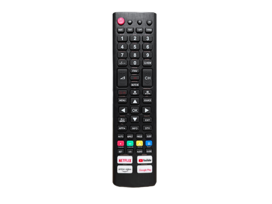 Aetheria controle Remoto Universal para Tv Led Lcd com Botões de Plataformas de Rede Substituto