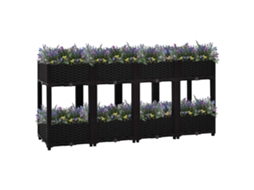 Canteiro Elevado 160x40x71 Cm Polipropileno Dkd Home Decor