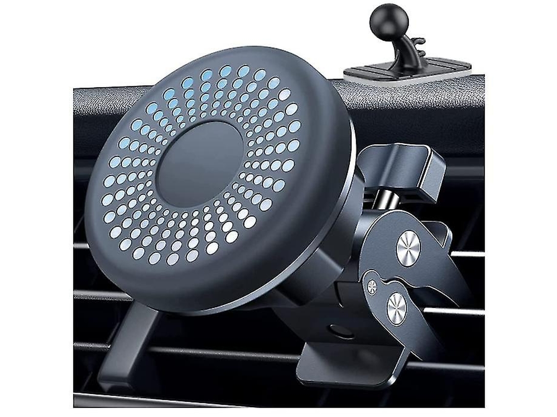 Suporte Carro Magsafe Giratório Placas Yizhood Magnética Preto