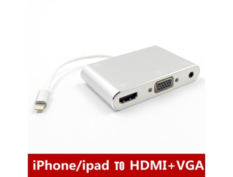 Adaptador Lightning para Hdmi / Vga com Audio MAOYI
