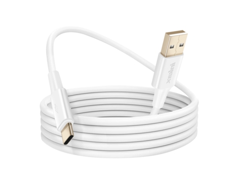 Cabo Usb Para Usb C Carregamento Rápido E Sincronização Branco Inkax