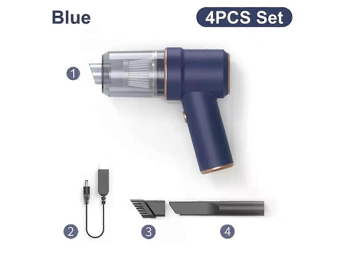 Aspirador De Pó Automotivo 2 Em 1 De Alta Sucção, Carregamento Sem Fio, Air Duster, Aspirador De Pó Portátil De Alta Potência Par Aquaforge
