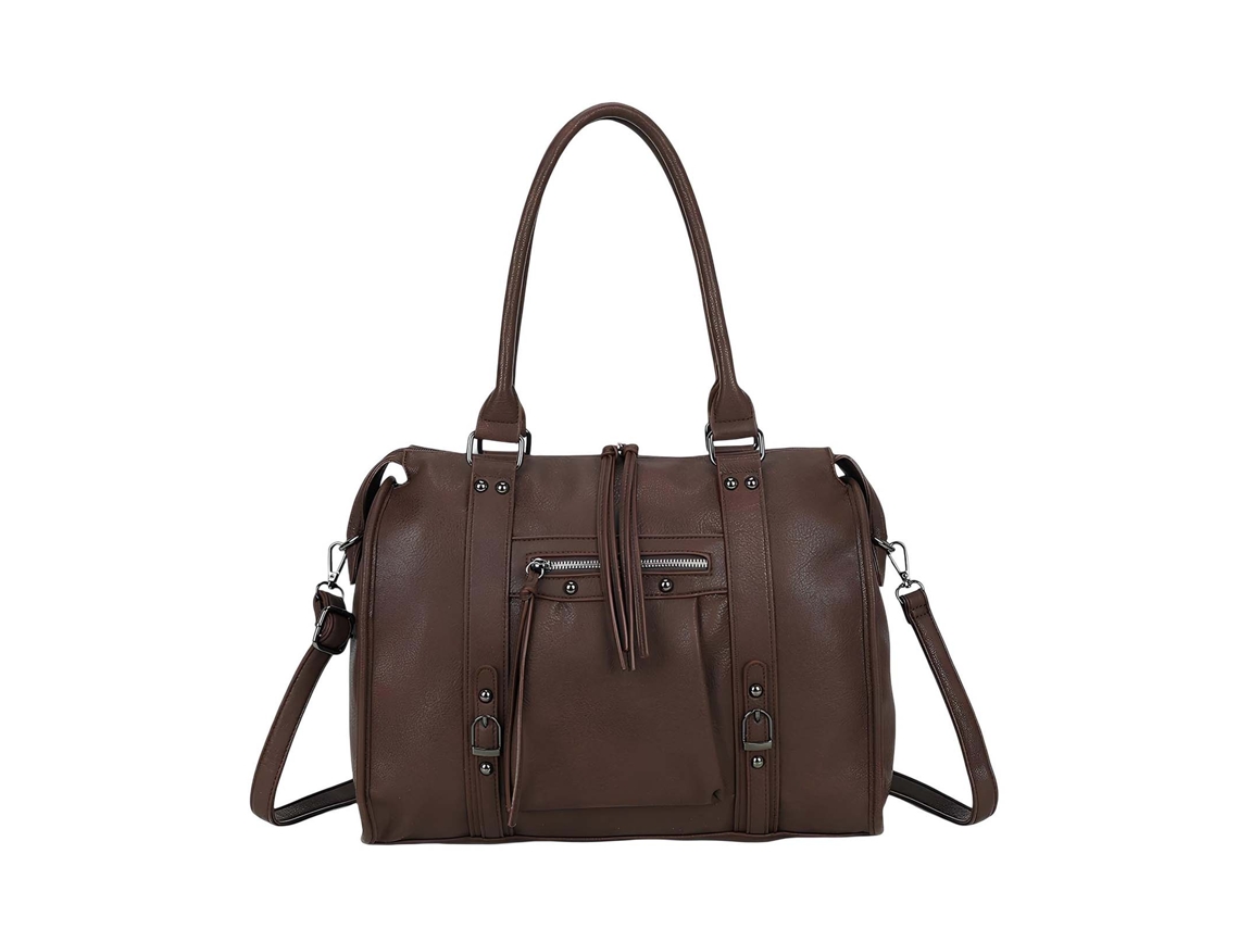 Bolsa de Mão Cabas para Mulher Estilo Bowling Vintage com Alça GALLANTRY
