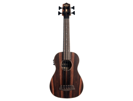 Kala Ukelele Baixo Eletrificado U-Bass Striped Ebony