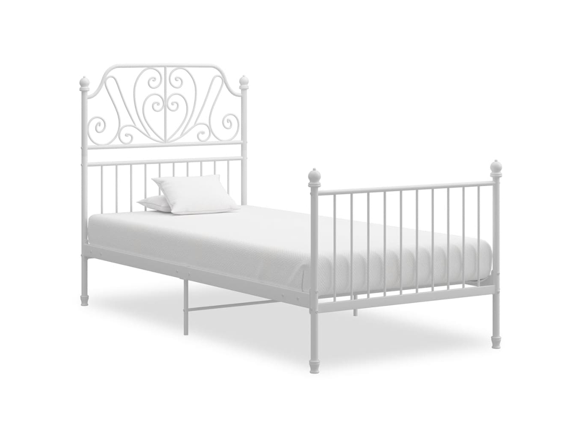 Estrutura De Cama 100x200 Cm Metal Branco