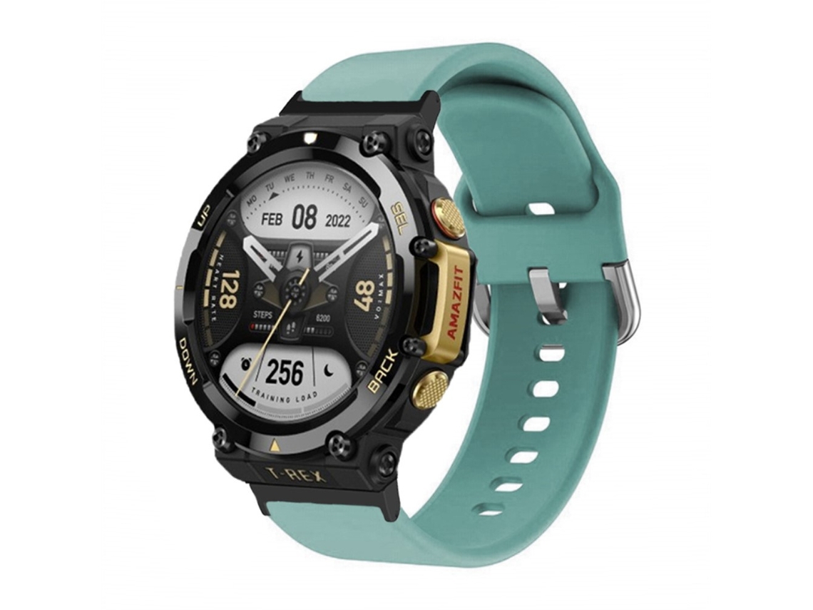 Bracelete Silicone Flexível para Huami Amazfit T-Rex 2 Azul Claro