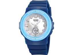 Relógio de Pulso Esportivo Multifuncional À Prova DÁgua Dual Time-Verde