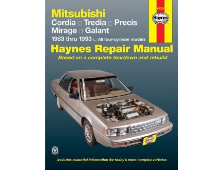 Livro Mitsubishi Cordia, Tredia, Galant, Precis Mirage Haynes Repair Manual de John Haynes (Inglês)