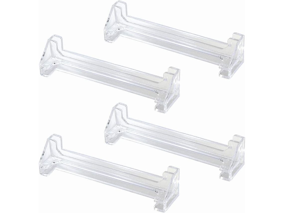 4 Unidades Cantos Para Sanefa De Persiana Vertical 3,5 Polegadas Plástico Transparente Acessórios Componentes De Persiana